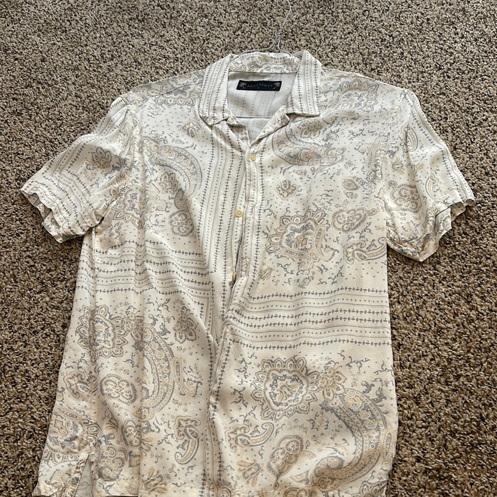 Men’s Allsaints SS Paisley Print Shirt